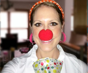 clown nose of red color for party fun