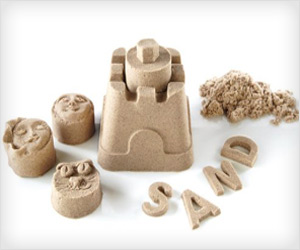 non sticky play sand to make castle shapes figures